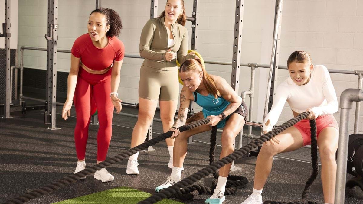 females on sled pull