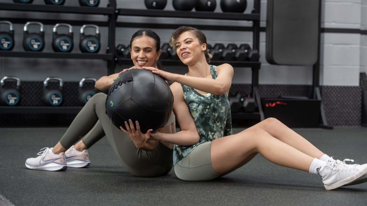 females with wall ball